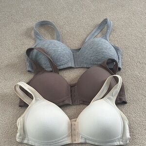 New! Women's Intimates Set - Gray, Brown, and Cream Bras